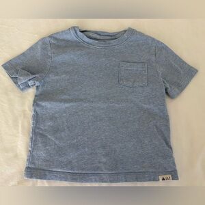 GAP Organic Cotton Light Blue & Navy Blue Short Sleeve Pocket Tee